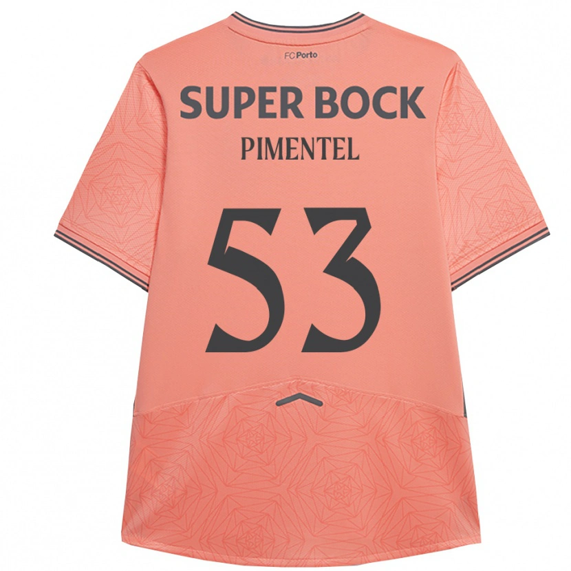 Danxen Bambino Maglia Eric Pimentel #53 Rosa Navy Kit Gara Away 2025/26 Maglietta