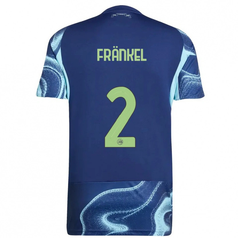Danxen Bambino Maglia Leroy Fränkel #2 Navy Azzurro Kit Gara Away 2025/26 Maglietta