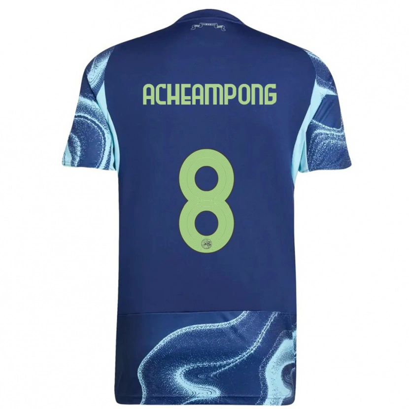 Danxen Bambino Maglia Levi Acheampong #8 Navy Azzurro Kit Gara Away 2025/26 Maglietta