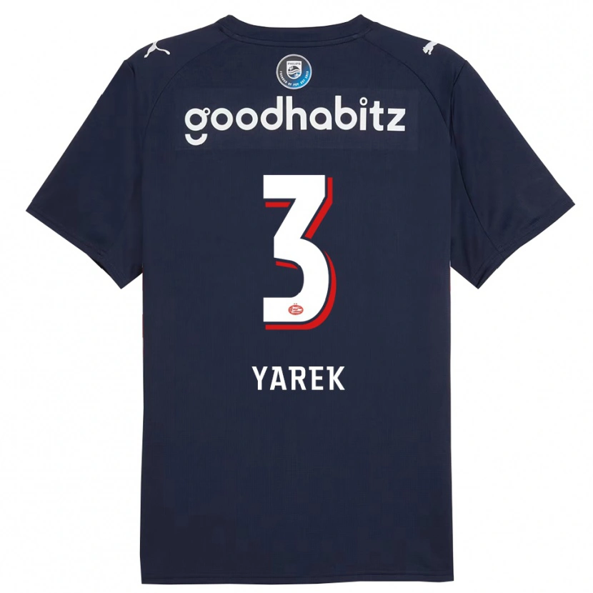 Danxen Bambino Maglia Yarek Gasiorowski #3 Navy Bianco Kit Gara Away 2025/26 Maglietta
