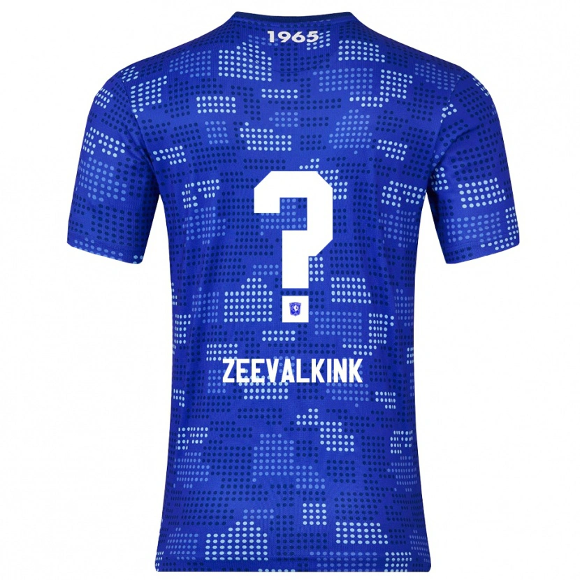 Danxen Bambino Maglia Leco Zeevalkink #0 Blu Azzurro Kit Gara Away 2025/26 Maglietta