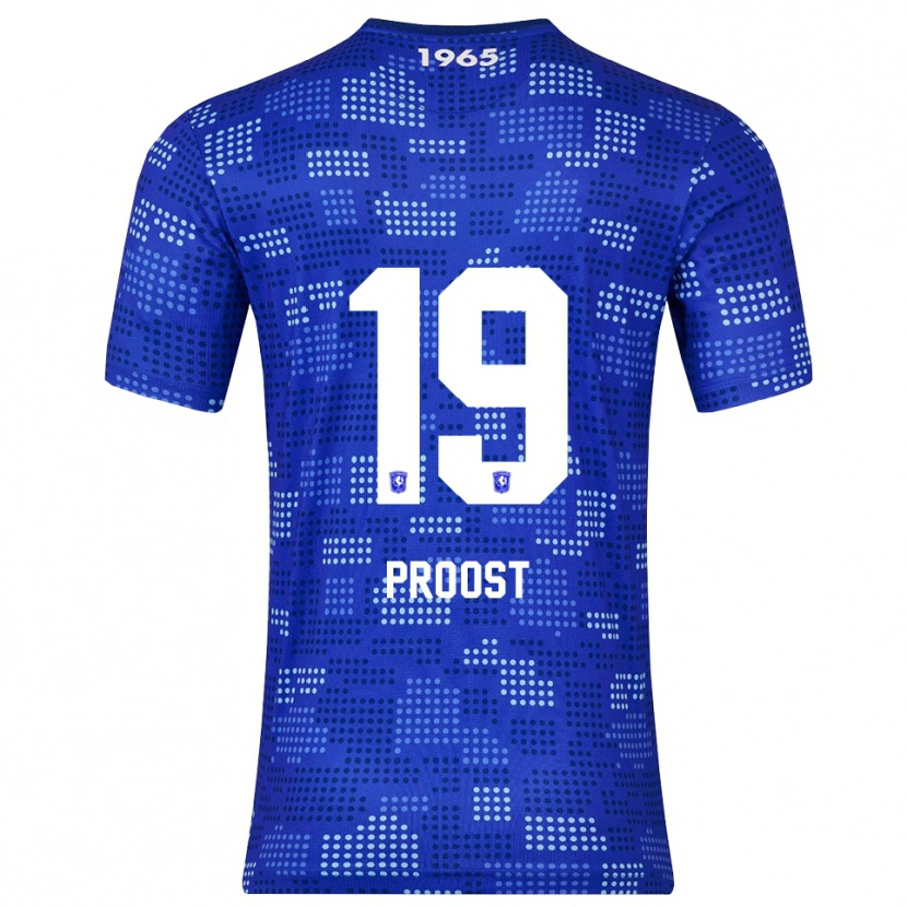 Danxen Bambino Maglia Sophie Proost #19 Blu Azzurro Kit Gara Away 2025/26 Maglietta