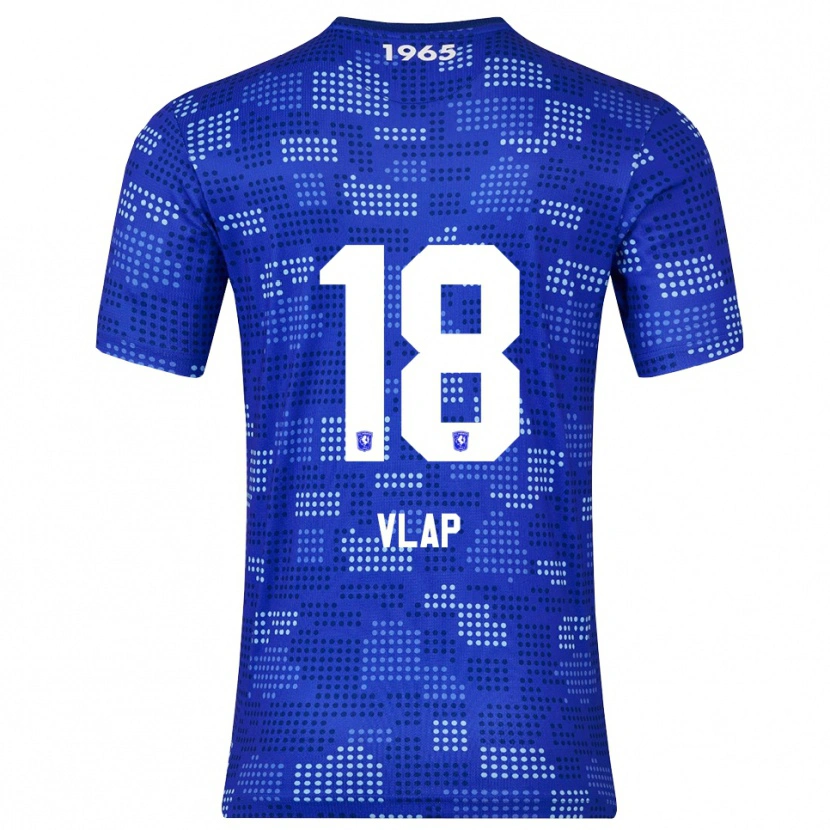 Danxen Bambino Maglia Michel Vlap #18 Blu Azzurro Kit Gara Away 2025/26 Maglietta