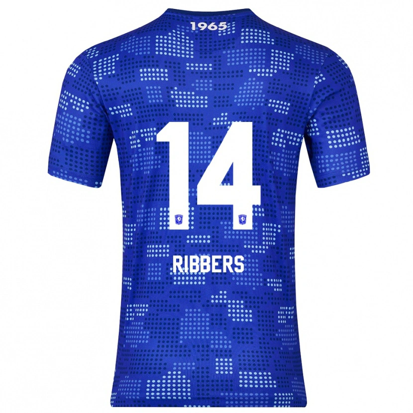 Danxen Bambino Maglia Jort Ribbers #14 Blu Azzurro Kit Gara Away 2025/26 Maglietta