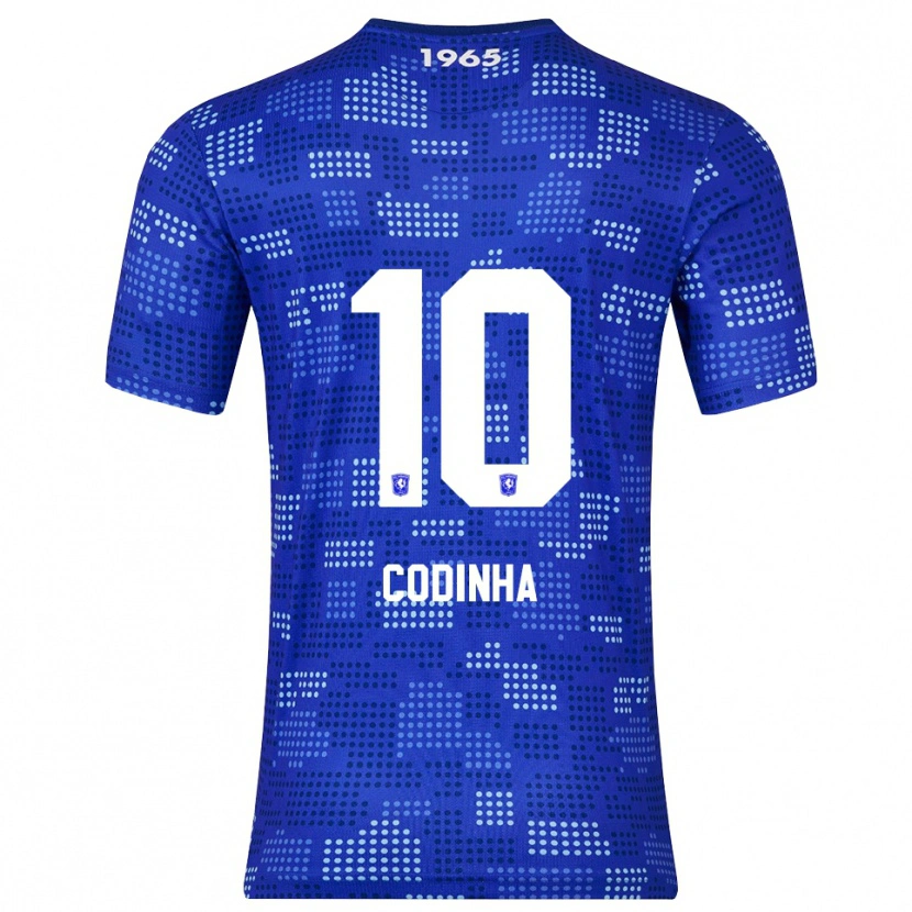 Danxen Bambino Maglia Tiago Codinha #10 Blu Azzurro Kit Gara Away 2025/26 Maglietta