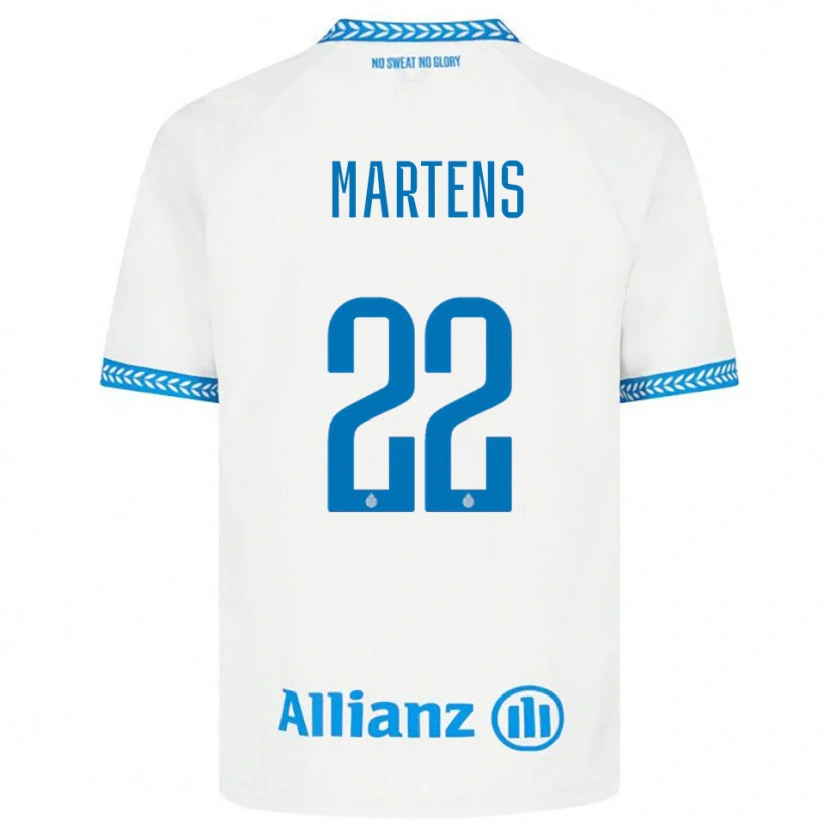 Danxen Bambino Maglia Quinze Martens #22 Blu Bianco Kit Gara Away 2025/26 Maglietta