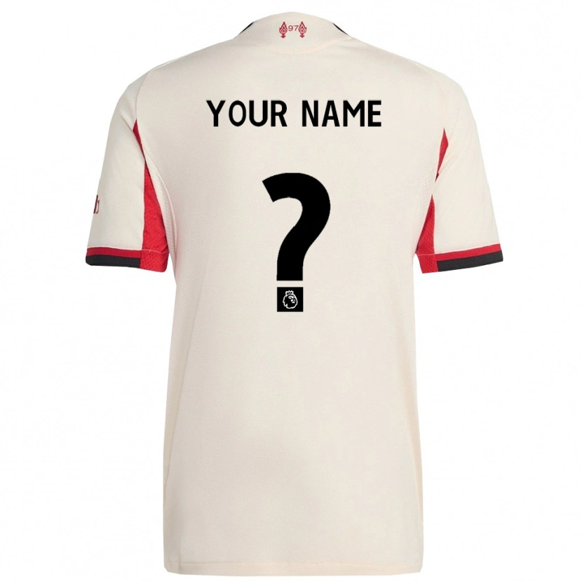 Danxen Bambino Maglia Il Tuo Nome #0 Bianco Nero Kit Gara Away 2025/26 Maglietta