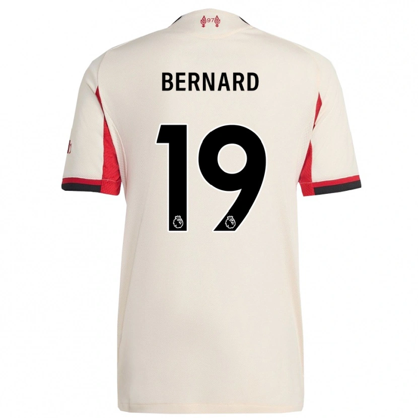 Danxen Bambino Maglia Dj Bernard #19 Bianco Nero Kit Gara Away 2025/26 Maglietta