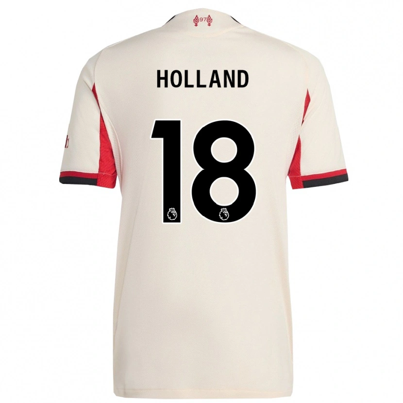 Danxen Bambino Maglia Ceri Holland #18 Bianco Nero Kit Gara Away 2025/26 Maglietta