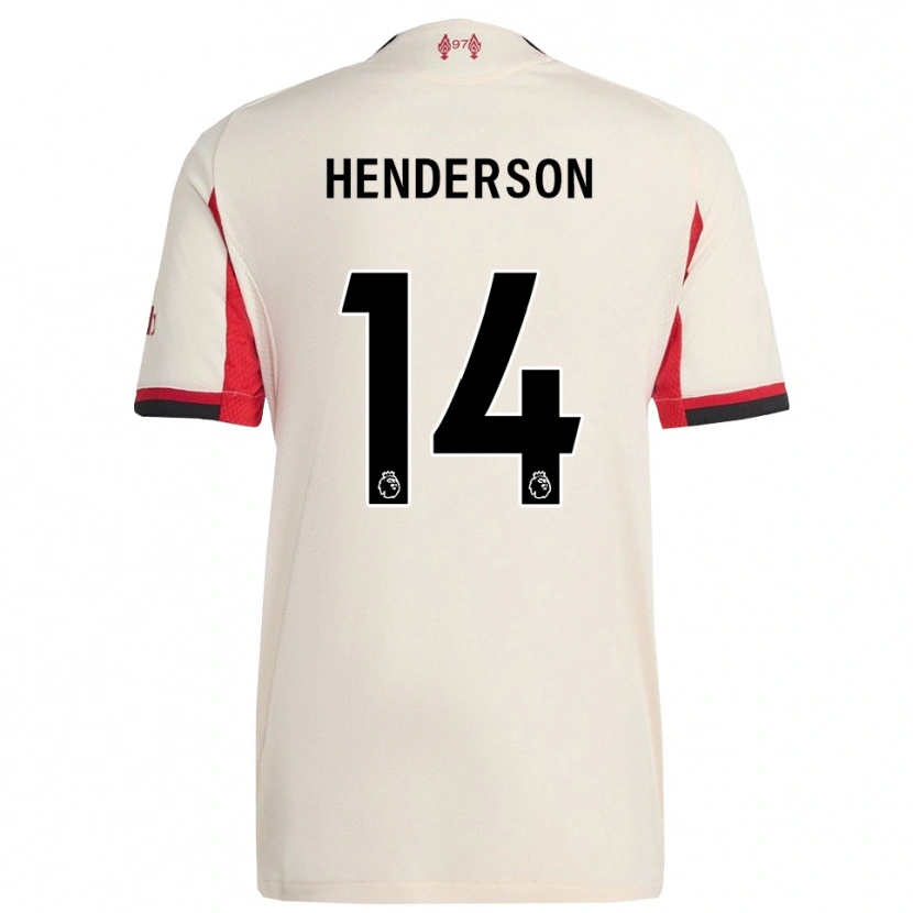 Danxen Bambino Maglia Henderson #14 Bianco Nero Kit Gara Away 2025/26 Maglietta