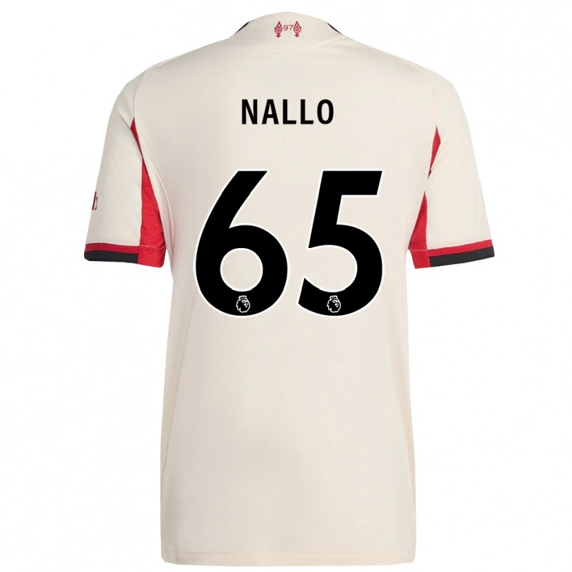 Danxen Bambino Maglia Amara Nallo #65 Bianco Nero Kit Gara Away 2025/26 Maglietta