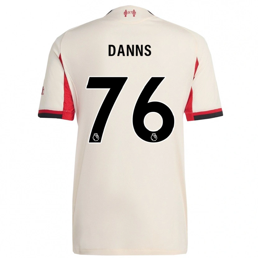 Danxen Bambino Maglia Jayden Danns #76 Bianco Nero Kit Gara Away 2025/26 Maglietta