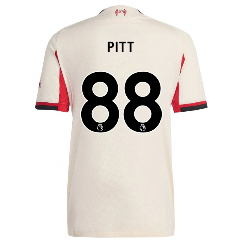 Danxen Bambino Maglia Lucas Pitt #88 Bianco Nero Kit Gara Away 2025/26 Maglietta