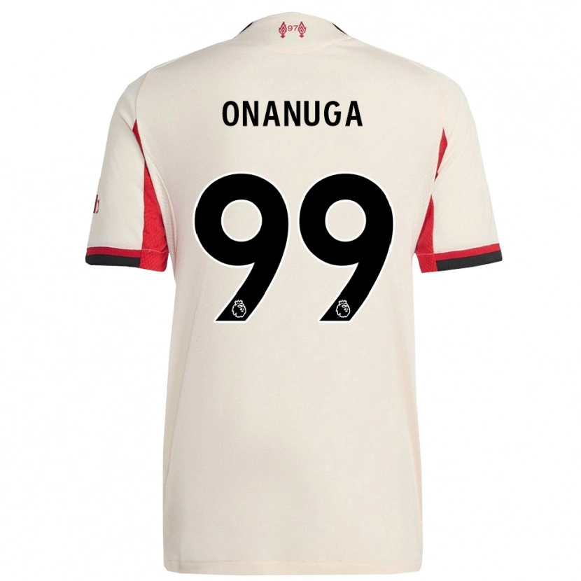Danxen Bambino Maglia Fola Onanuga #99 Bianco Nero Kit Gara Away 2025/26 Maglietta
