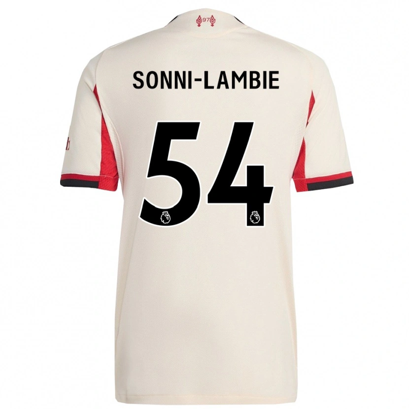 Danxen Bambino Maglia Joshua Sonni-Lambie #54 Bianco Nero Kit Gara Away 2025/26 Maglietta