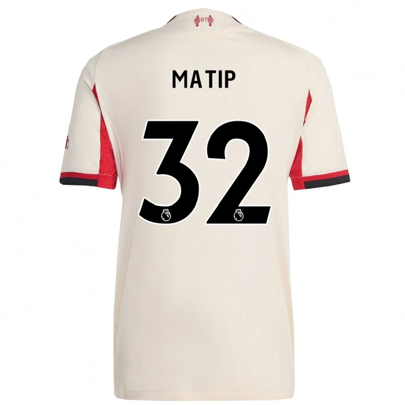 Danxen Bambino Maglia Joel Matip #32 Bianco Nero Kit Gara Away 2025/26 Maglietta