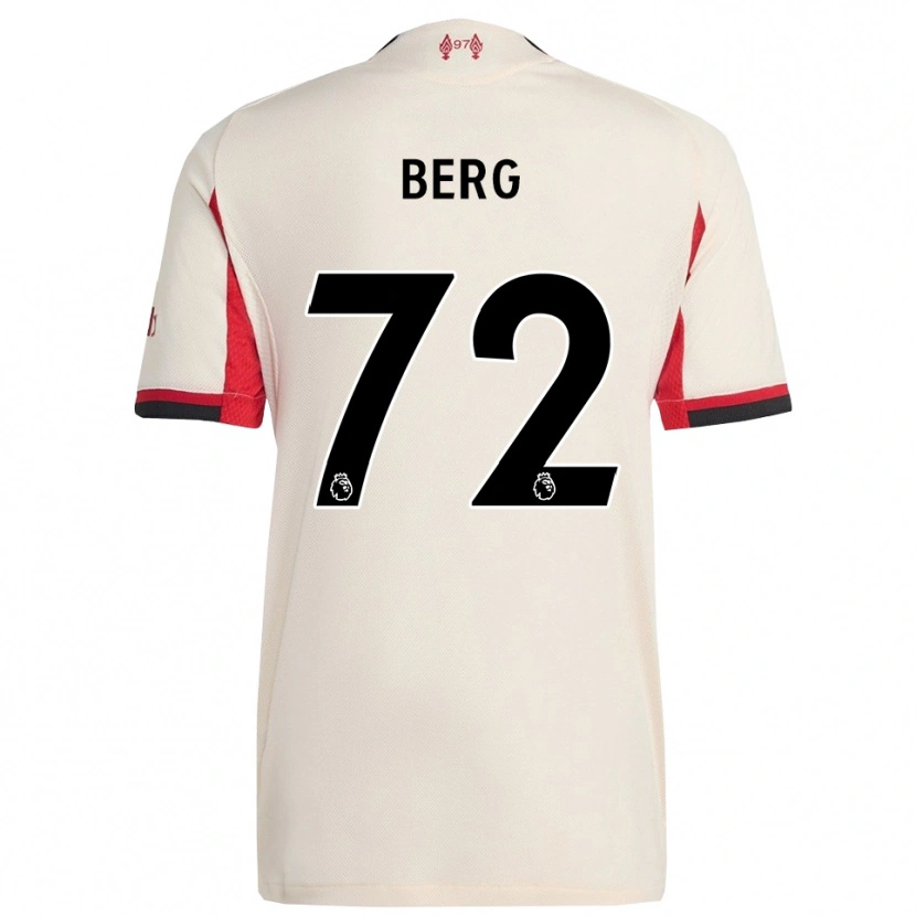 Danxen Bambino Maglia Sepp Van Den Berg #72 Bianco Nero Kit Gara Away 2025/26 Maglietta
