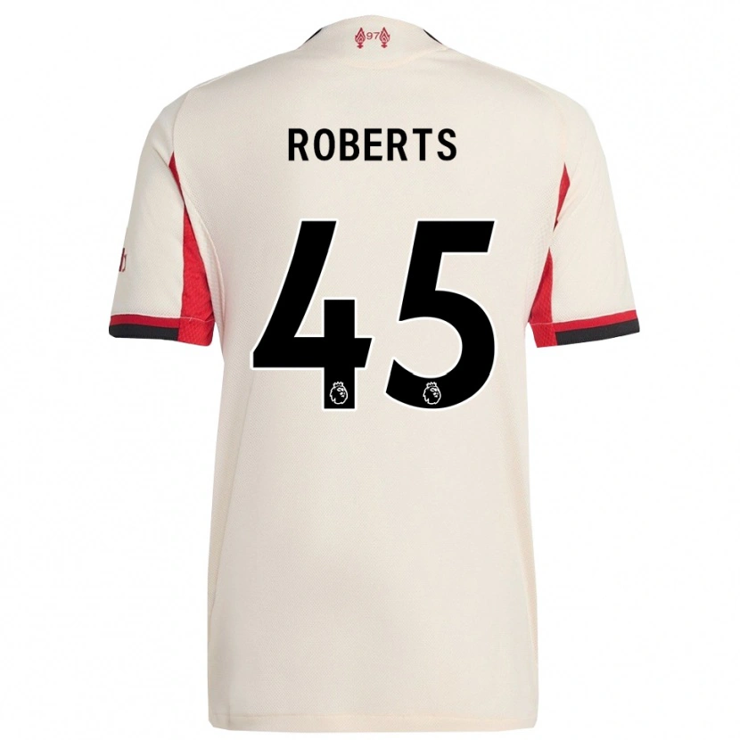 Danxen Bambino Maglia Iwan Roberts #45 Bianco Nero Kit Gara Away 2025/26 Maglietta