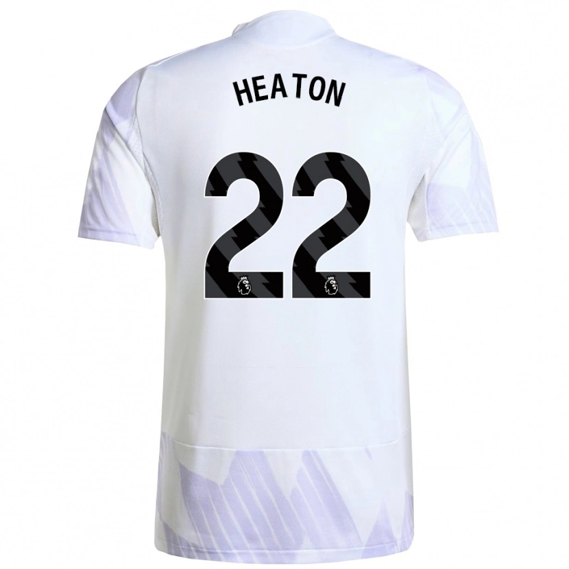 Danxen Bambino Maglia Tom Heaton #22 Bianco Viola Viola Kit Gara Away 2025/26 Maglietta