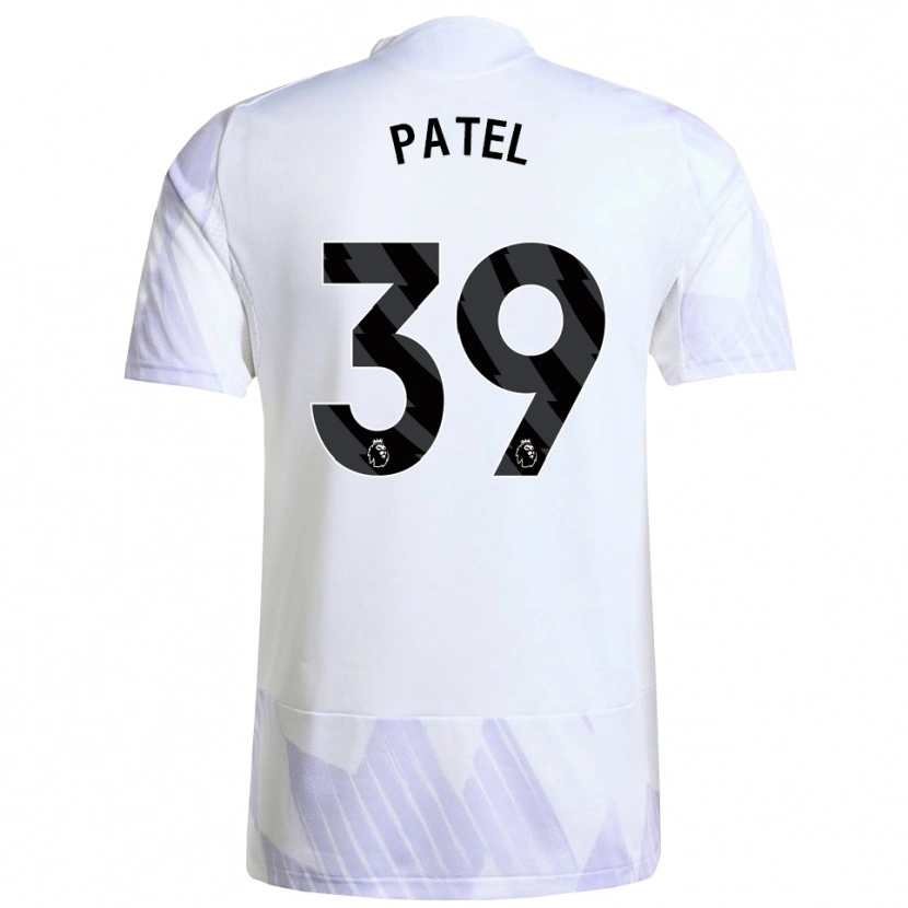 Danxen Bambino Maglia Safia Middleton-Patel #39 Bianco Viola Viola Kit Gara Away 2025/26 Maglietta