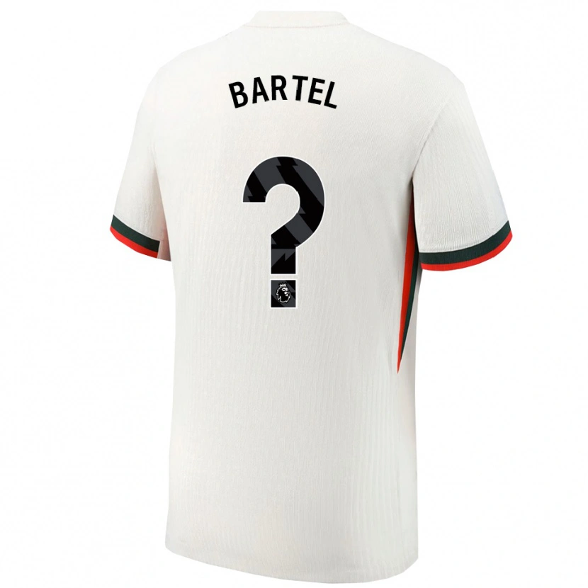 Danxen Bambino Maglia Julia Bartel #0 Bianco Verde Kit Gara Away 2025/26 Maglietta