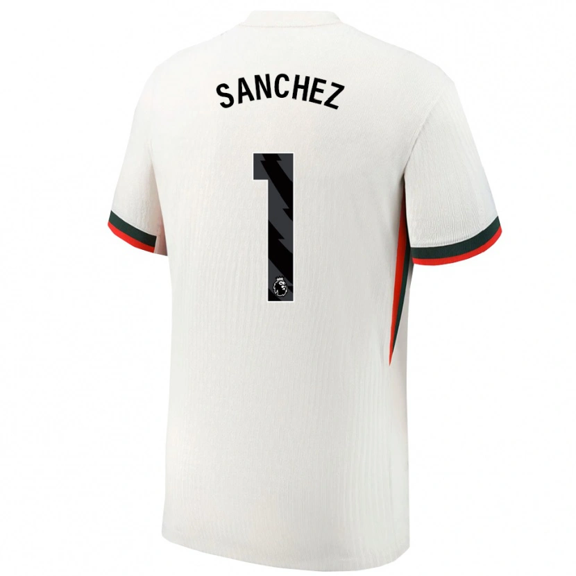 Danxen Bambino Maglia Robert Sánchez #1 Bianco Verde Kit Gara Away 2025/26 Maglietta