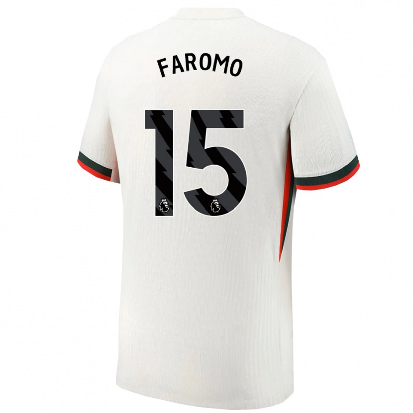 Danxen Bambino Maglia Trey Faromo #15 Bianco Verde Kit Gara Away 2025/26 Maglietta