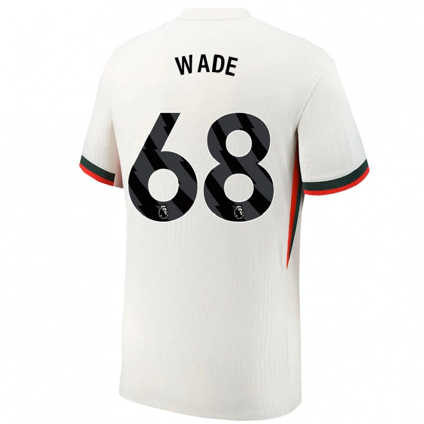 Danxen Bambino Maglia Shaun Wade #68 Bianco Verde Kit Gara Away 2025/26 Maglietta