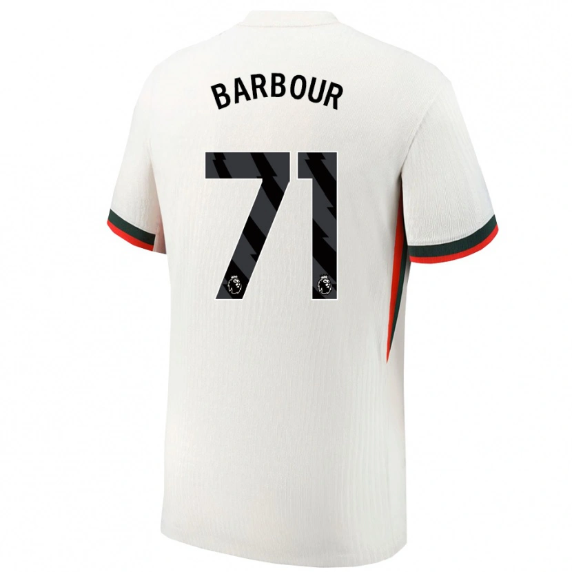 Danxen Bambino Maglia Kobe Barbour #71 Bianco Verde Kit Gara Away 2025/26 Maglietta