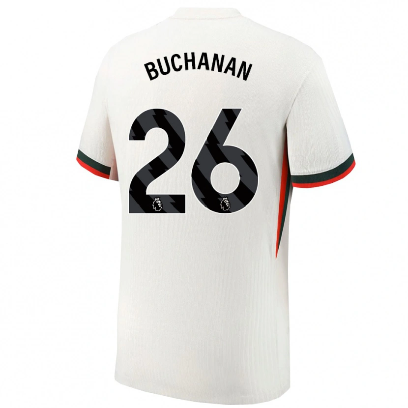 Danxen Bambino Maglia Kadeisha Buchanan #26 Bianco Verde Kit Gara Away 2025/26 Maglietta