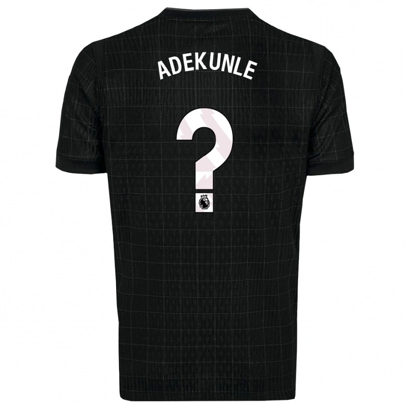 Danxen Bambino Maglia Timileyin Adekunle #0 Nero Grigio Kit Gara Away 2025/26 Maglietta