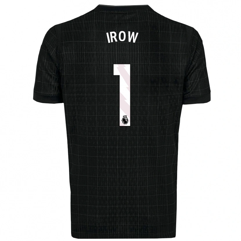 Danxen Bambino Maglia Blake Irow #1 Nero Grigio Kit Gara Away 2025/26 Maglietta