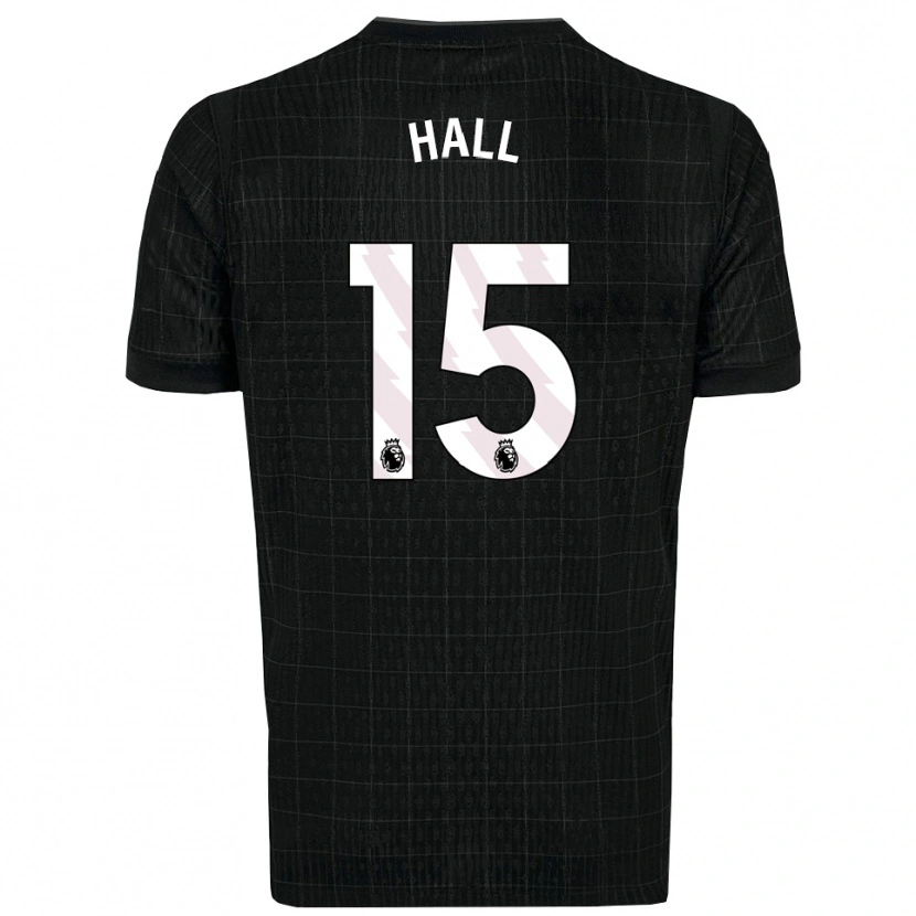 Danxen Bambino Maglia Tye Hall #15 Nero Grigio Kit Gara Away 2025/26 Maglietta