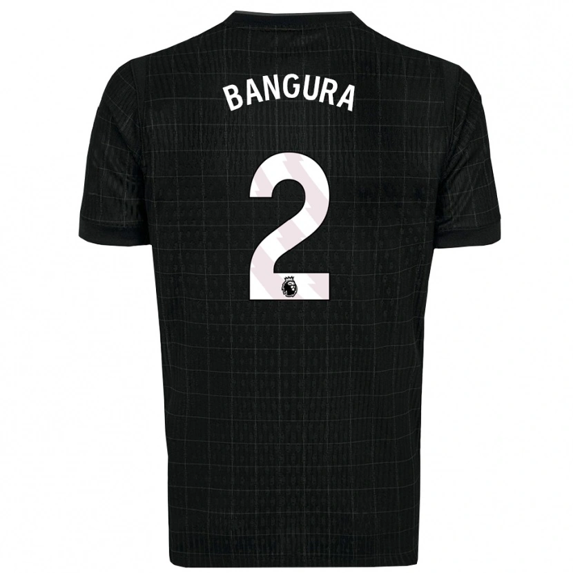 Danxen Bambino Maglia Samal Bangura #2 Nero Grigio Kit Gara Away 2025/26 Maglietta