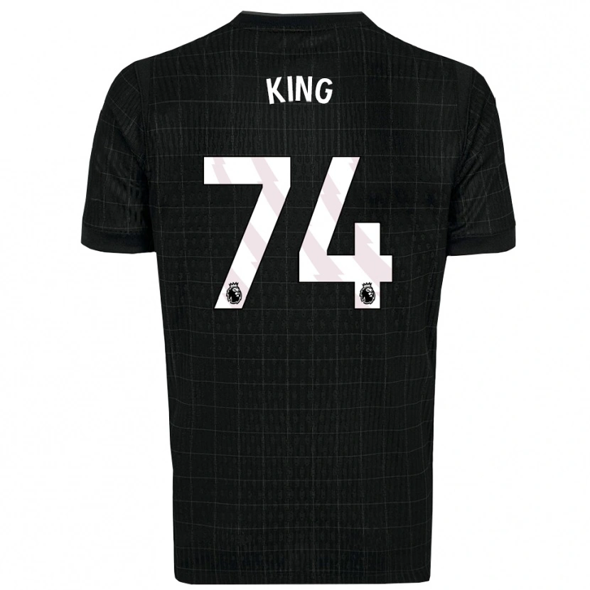 Danxen Bambino Maglia Maeson King #74 Nero Grigio Kit Gara Away 2025/26 Maglietta