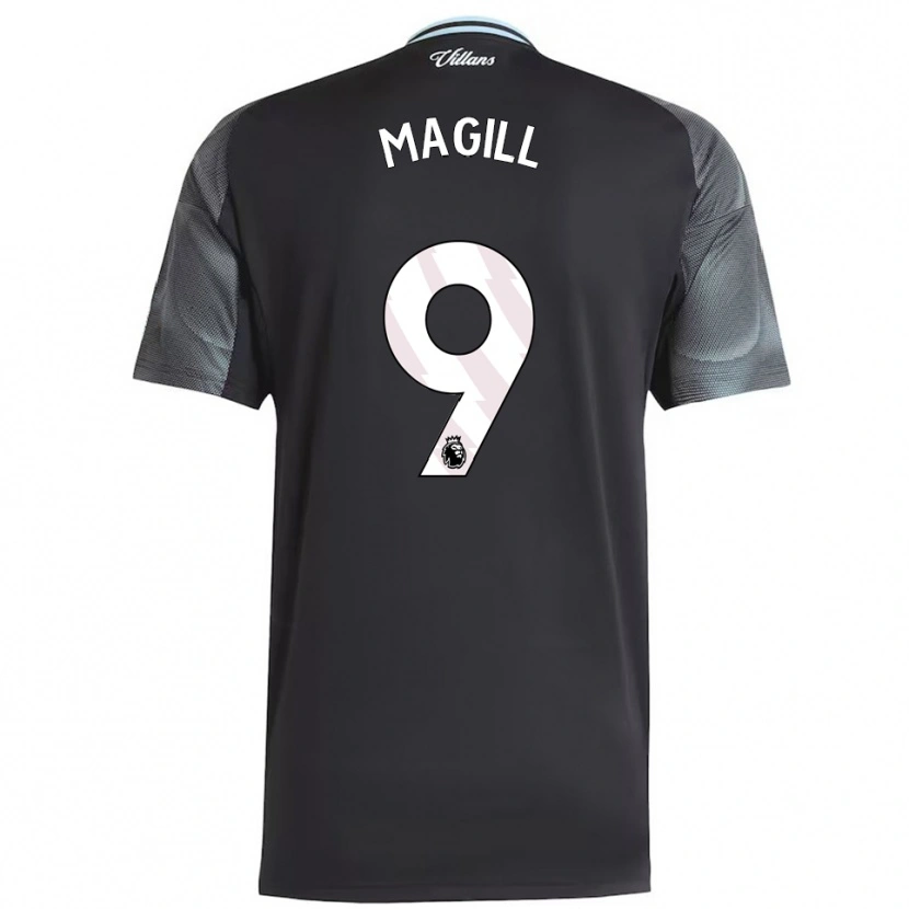 Danxen Bambino Maglia Simone Magill #9 Nero Azzurro Kit Gara Away 2025/26 Maglietta