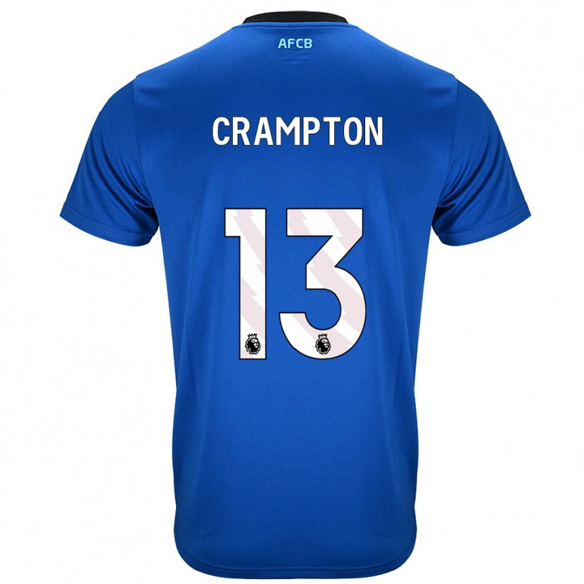 Danxen Bambino Maglia Kai Crampton #13 Blu Nero Kit Gara Away 2025/26 Maglietta