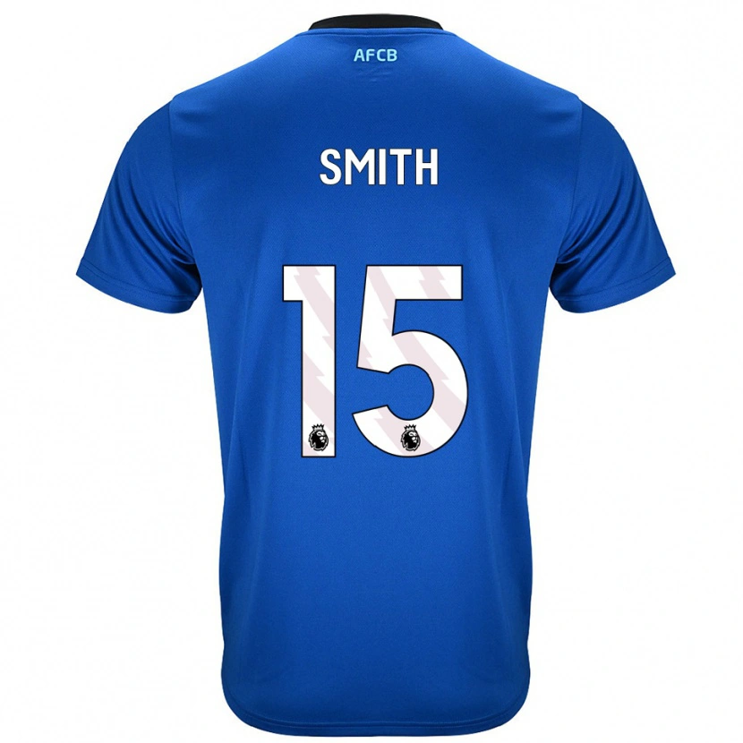 Danxen Bambino Maglia Adam Smith #15 Blu Nero Kit Gara Away 2025/26 Maglietta