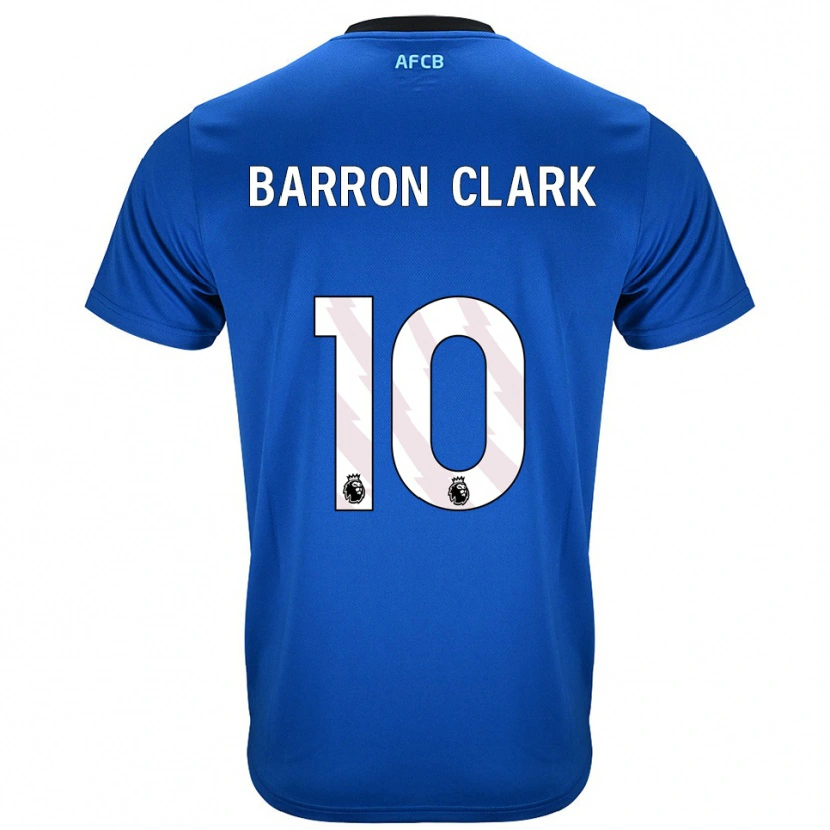 Danxen Bambino Maglia Molly Barron-Clark #10 Blu Nero Kit Gara Away 2025/26 Maglietta
