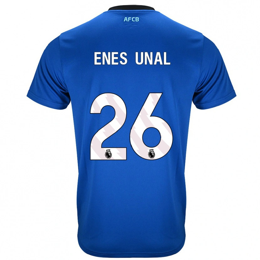 Danxen Bambino Maglia Enes Ünal #26 Blu Nero Kit Gara Away 2025/26 Maglietta