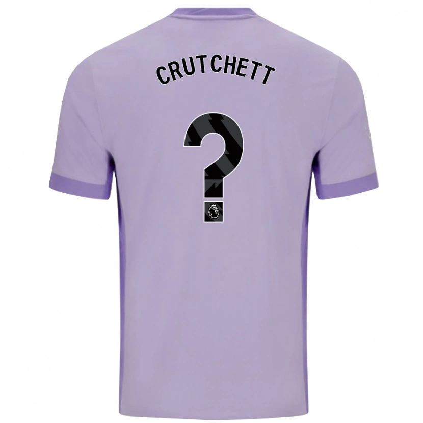 Danxen Bambino Maglia Liam Crutchett #0 Viola Taro Bianco Kit Gara Away 2025/26 Maglietta
