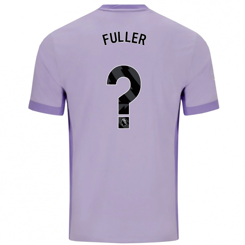 Danxen Bambino Maglia Jaydon Fuller #0 Viola Taro Bianco Kit Gara Away 2025/26 Maglietta