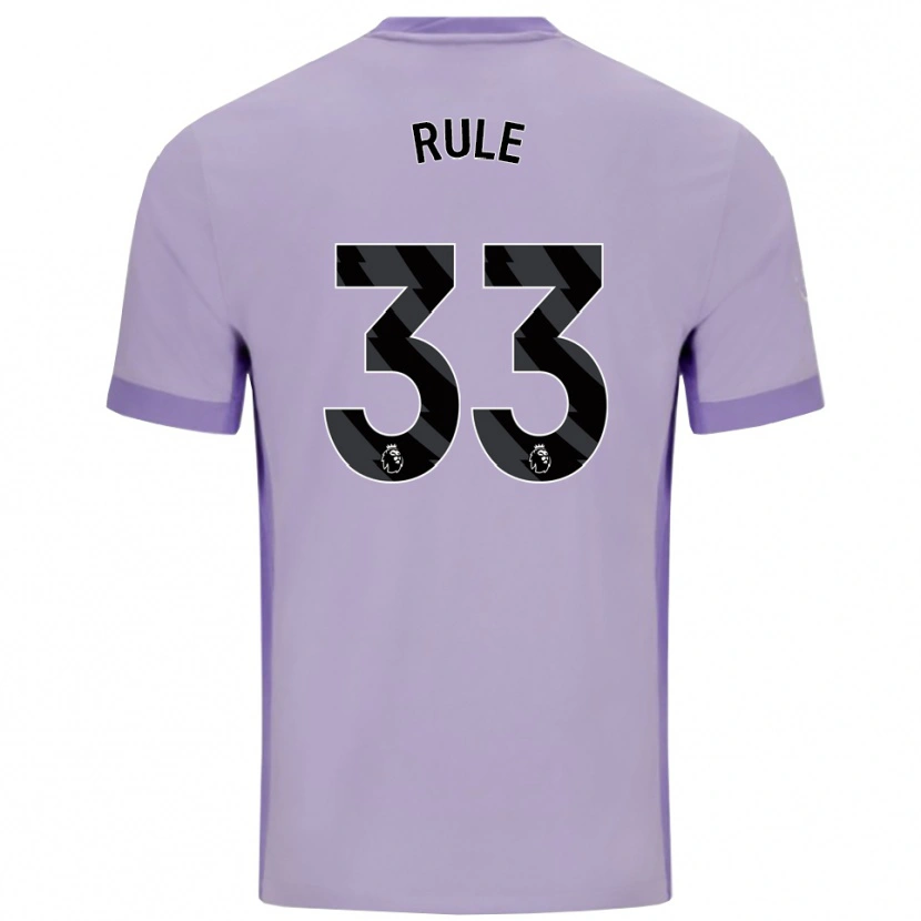 Danxen Bambino Maglia Charlize Rule #33 Viola Taro Bianco Kit Gara Away 2025/26 Maglietta