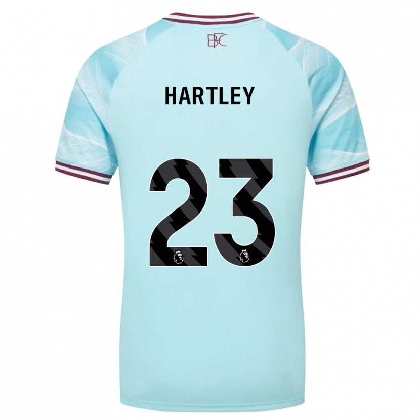 Danxen Bambino Maglia Naomi Hartley #23 Azzurro Borgogna Kit Gara Away 2025/26 Maglietta