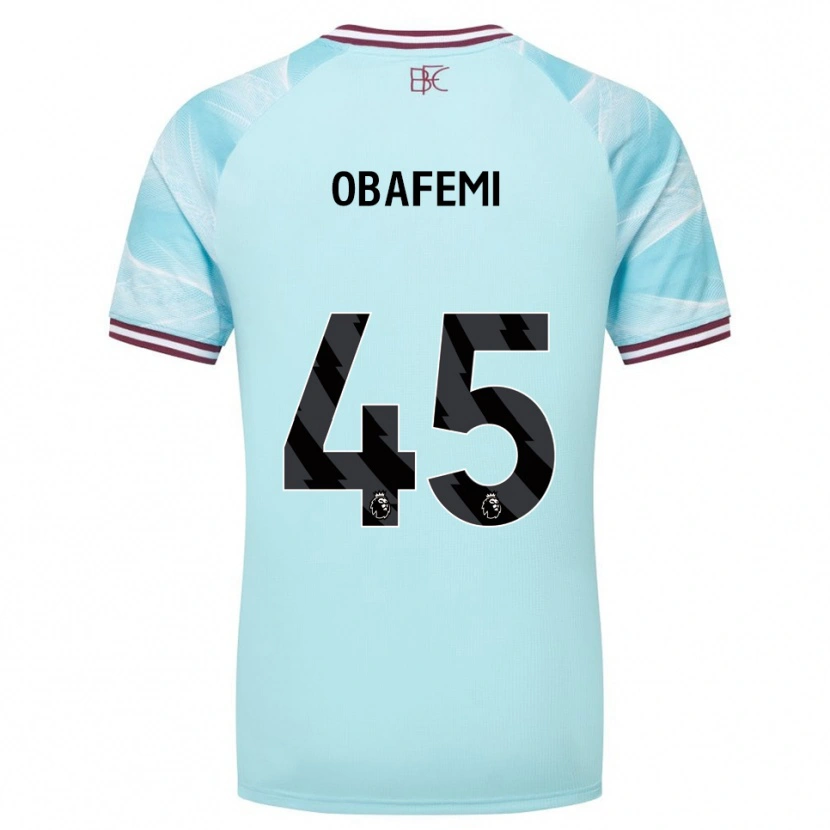 Danxen Bambino Maglia Michael Obafemi #45 Azzurro Borgogna Kit Gara Away 2025/26 Maglietta