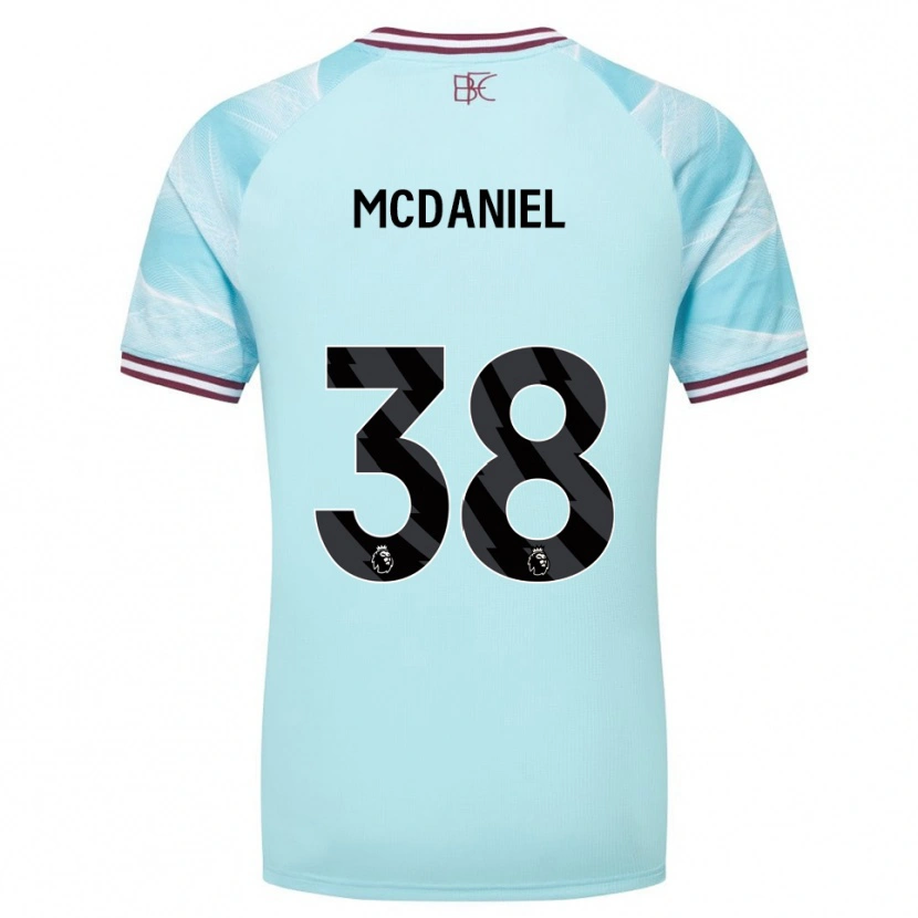 Danxen Bambino Maglia Louise Mcdaniel #38 Azzurro Borgogna Kit Gara Away 2025/26 Maglietta