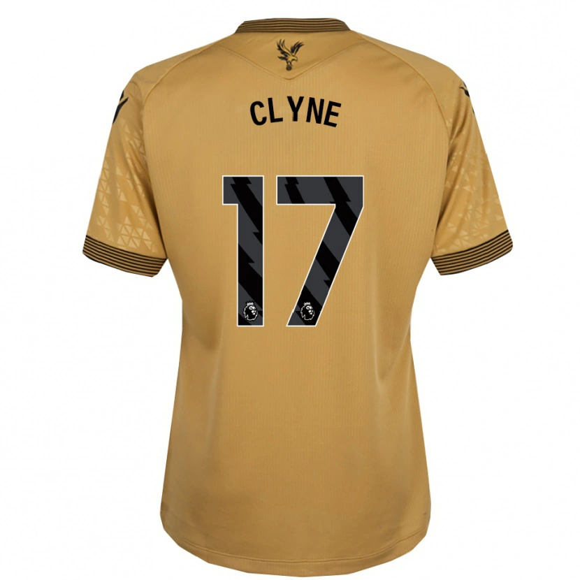 Danxen Bambino Maglia Nathaniel Clyne #17 Oro Nero Kit Gara Away 2025/26 Maglietta