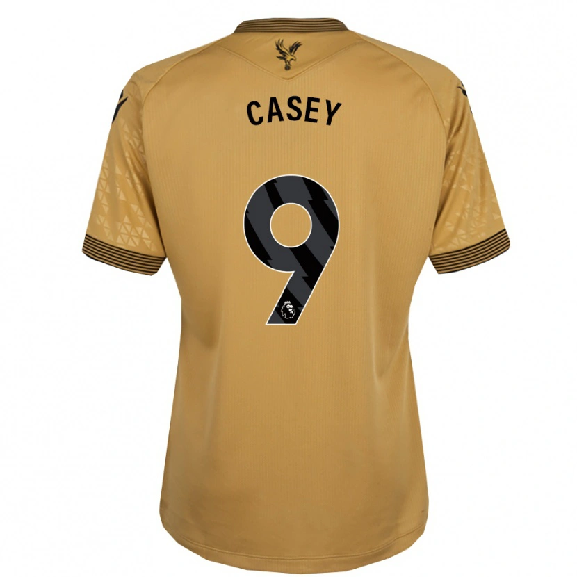 Danxen Bambino Maglia Ben Casey #9 Oro Nero Kit Gara Away 2025/26 Maglietta
