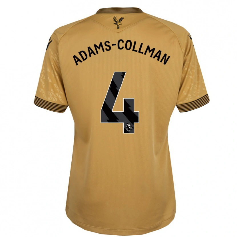 Danxen Bambino Maglia Kai-Reece Adams-Collman #4 Oro Nero Kit Gara Away 2025/26 Maglietta