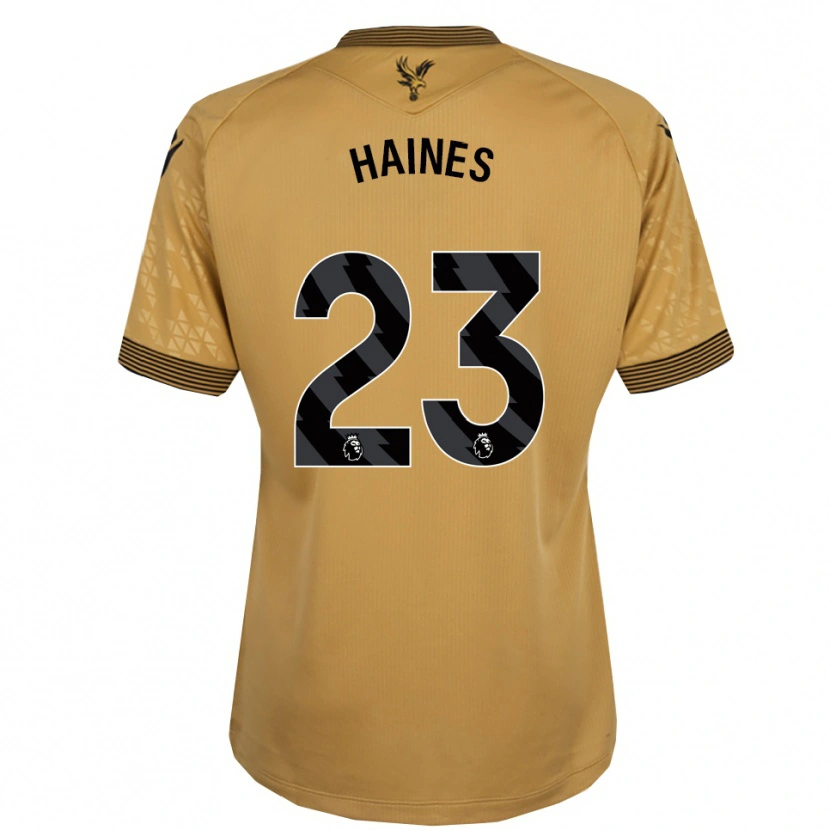 Danxen Bambino Maglia Coral-Jade Haines #23 Oro Nero Kit Gara Away 2025/26 Maglietta